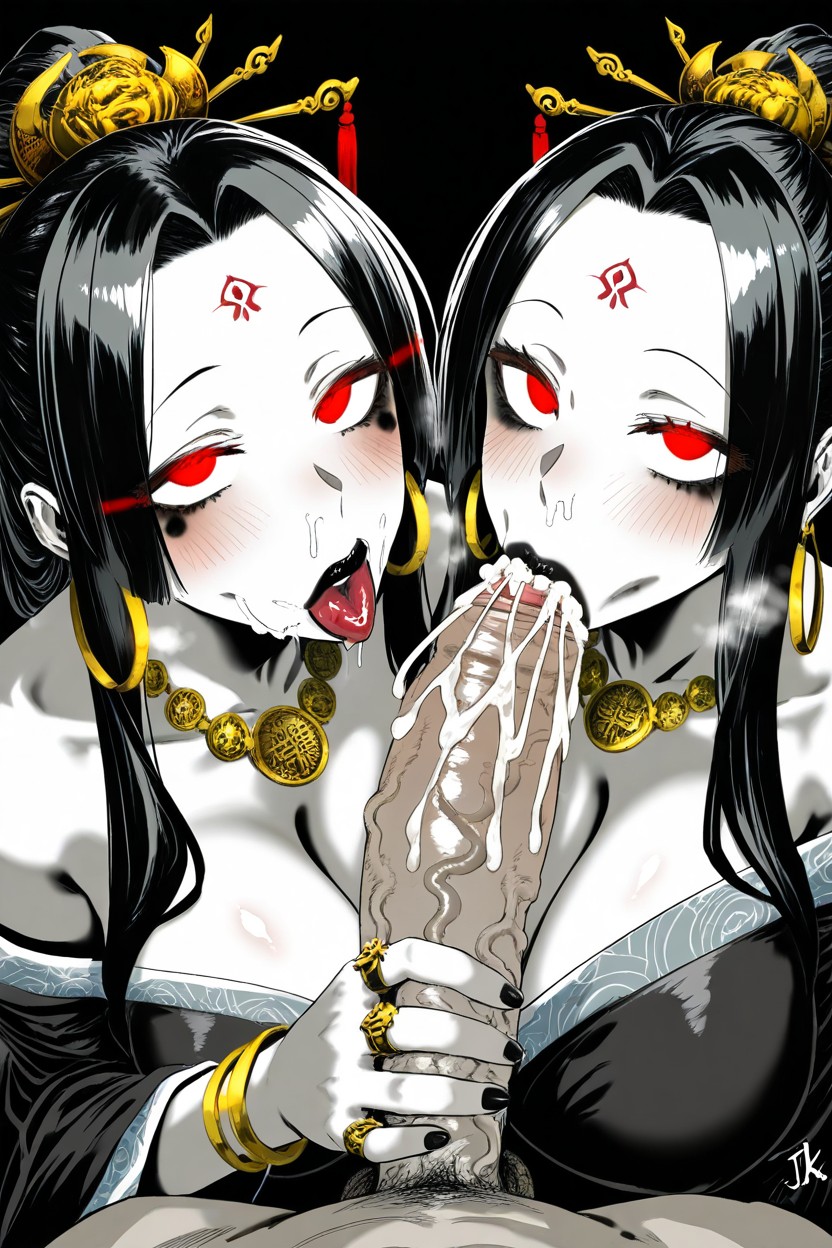 Flowers, Biting Foreskin, Semen In Mouth Hentai IA