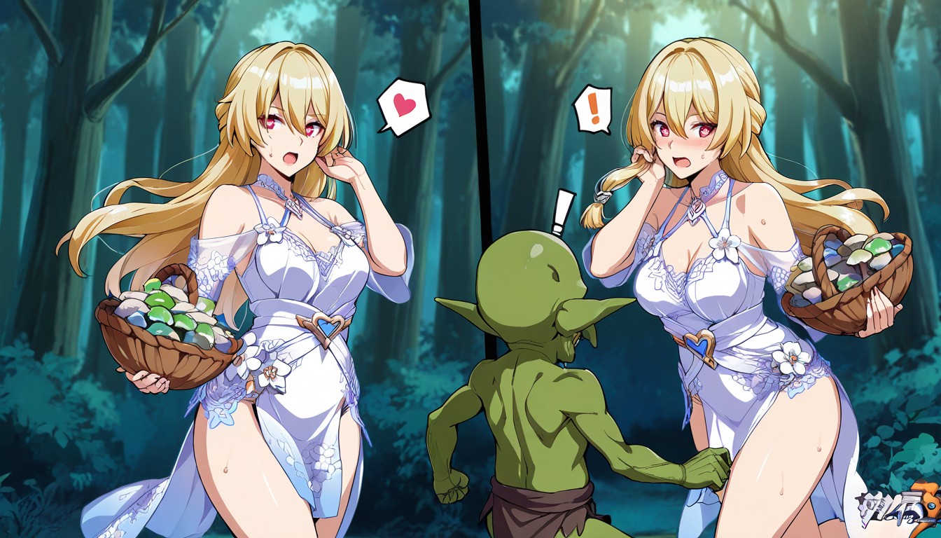 Female Blond Hair And Red Eyes, Honkai Impact, Medium Length Hentai AI Porn