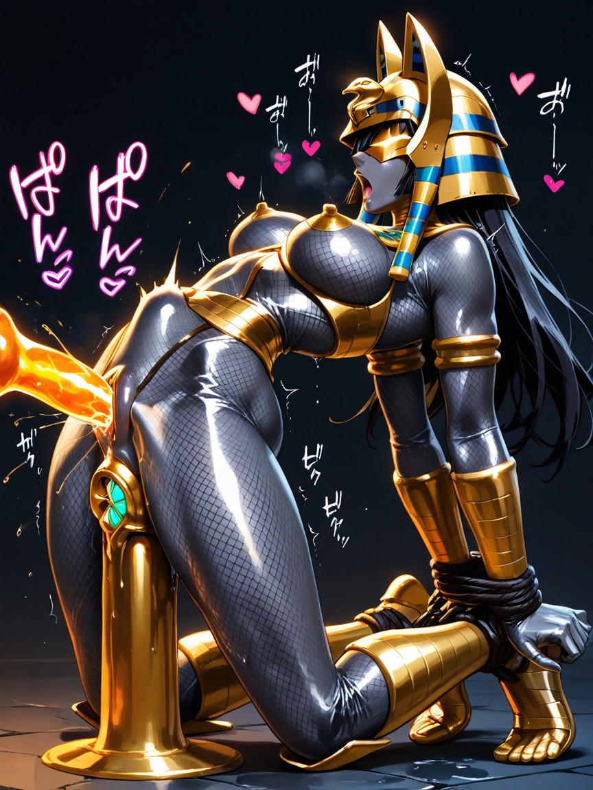 Moaning Noises, Impossible To Fit, White Armor Plates Hentai IA