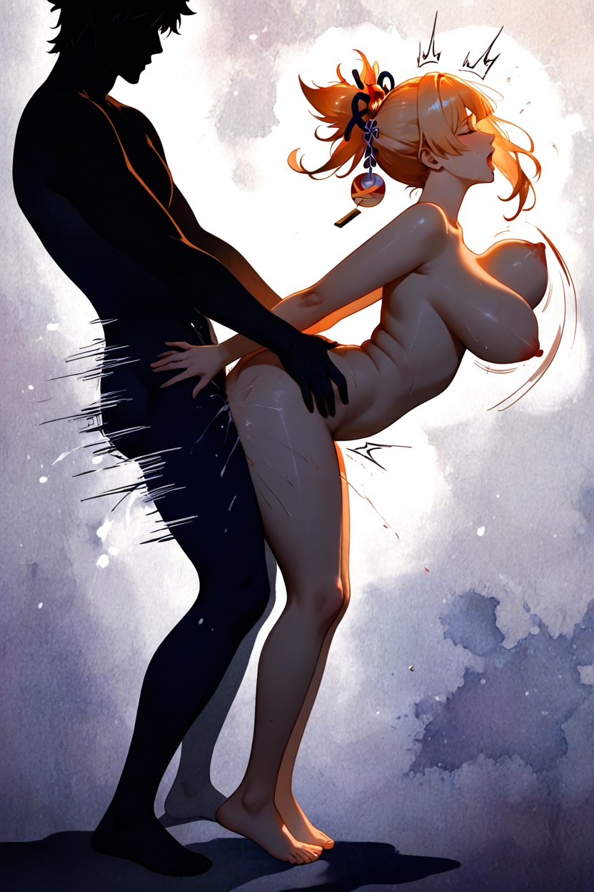 Backlit, Moaning, Nude Hentai AI Porn