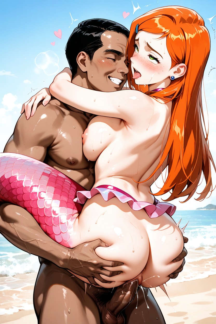 Blush, Five Fingers, Nipple Hentai IA