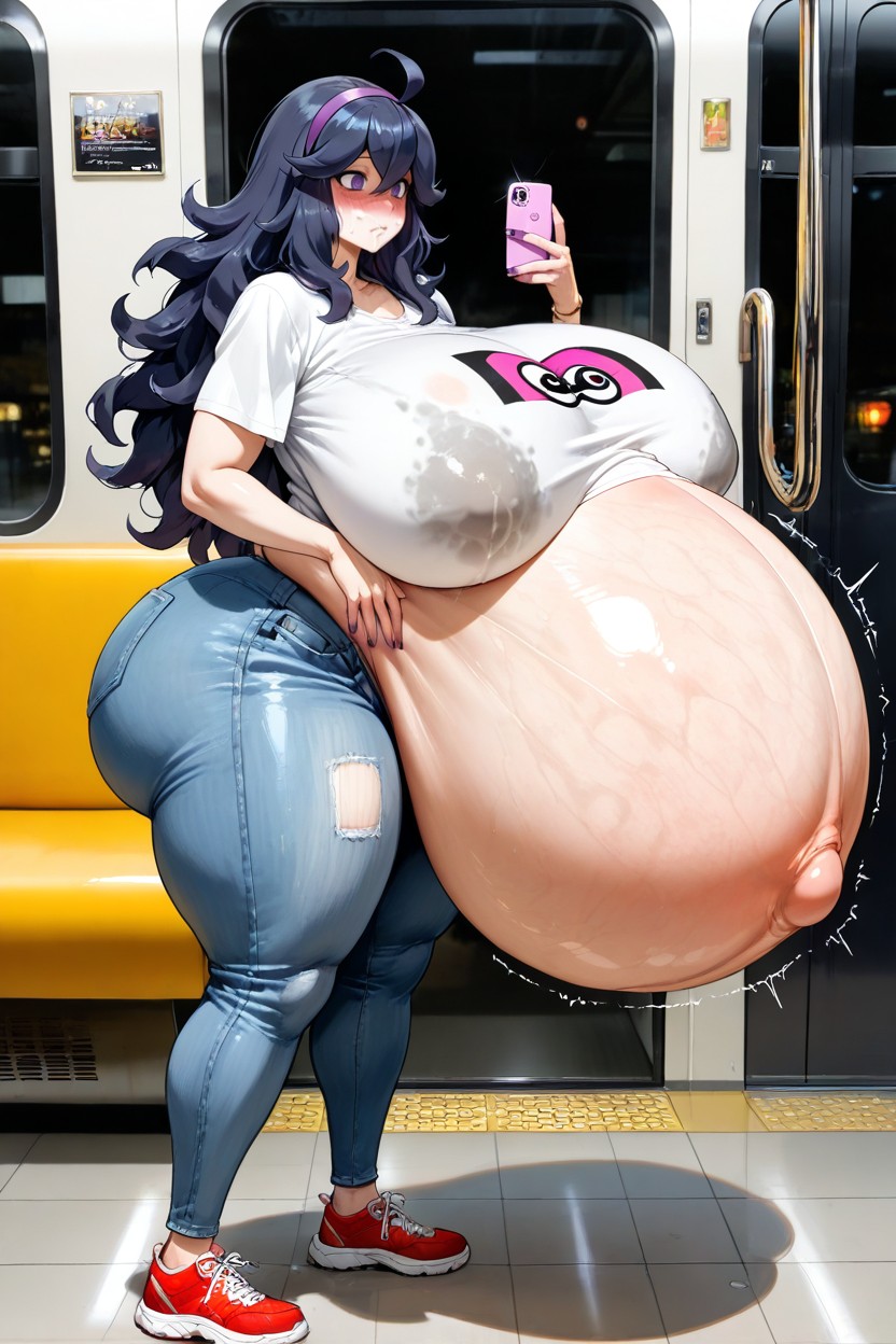 Giant Massive Gigantic Ass, Pregnant Female, Aburrido Hentai IA