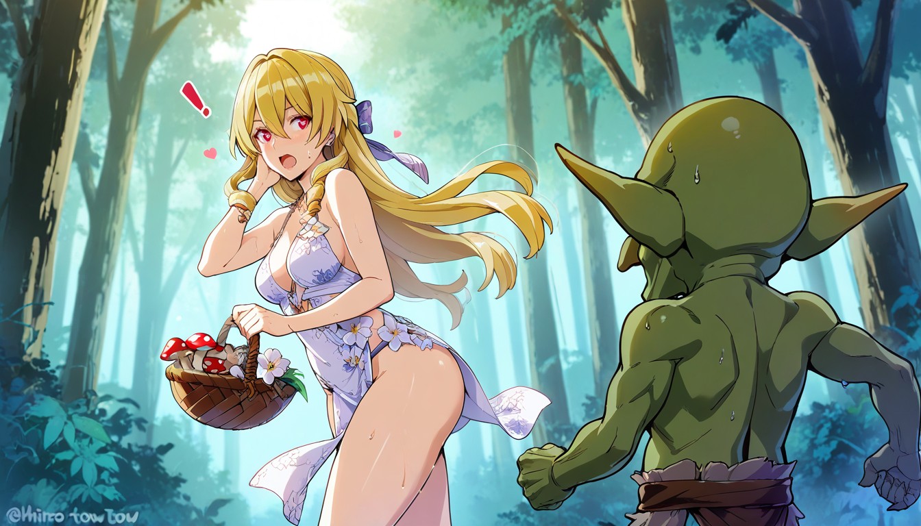 Female Face, Front View, Exclamation Mark Hentai IA