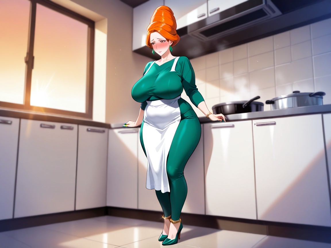 Shy, White Apron, K Hentai IA