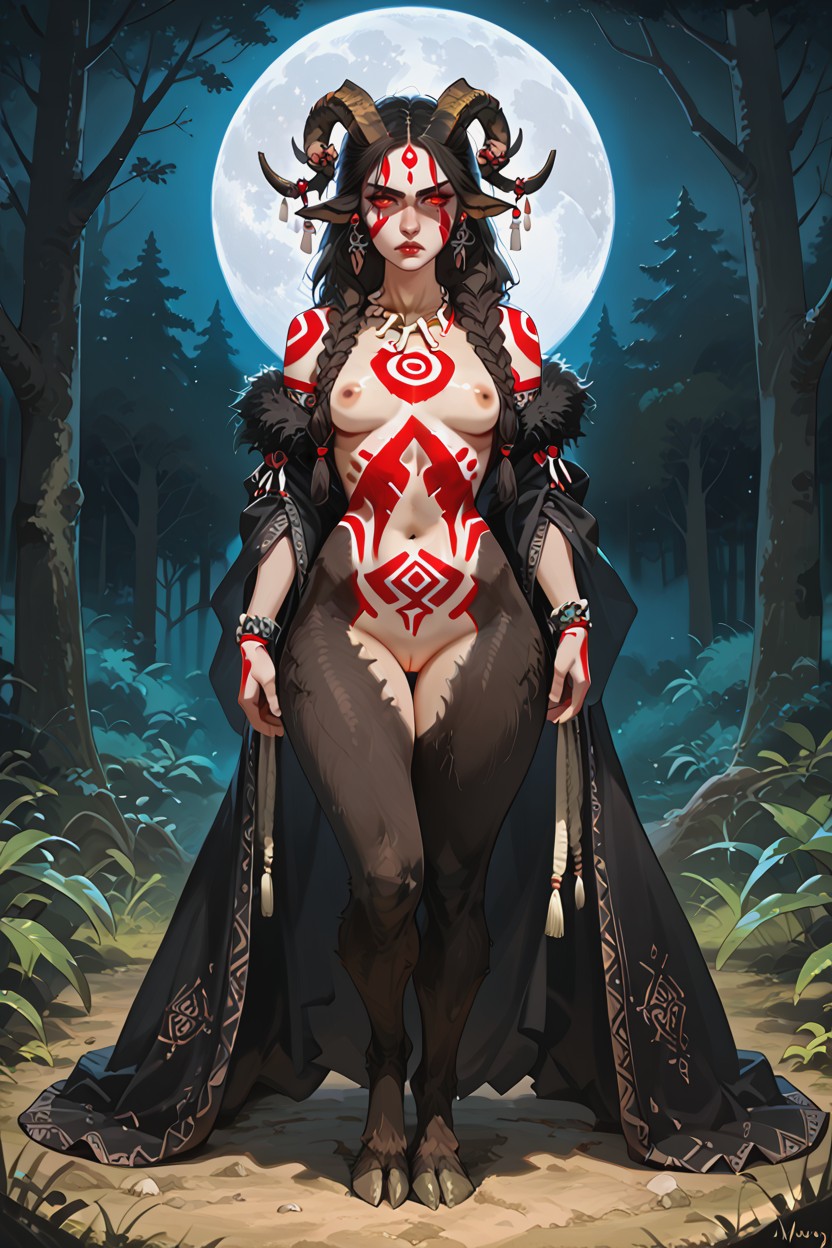Goat Legs, Textured Fur, Ritual Markings Hentai IA