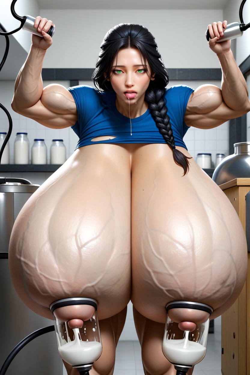 Muscle Growth, Hanging Breasts, Breast Expansion Hentai IA