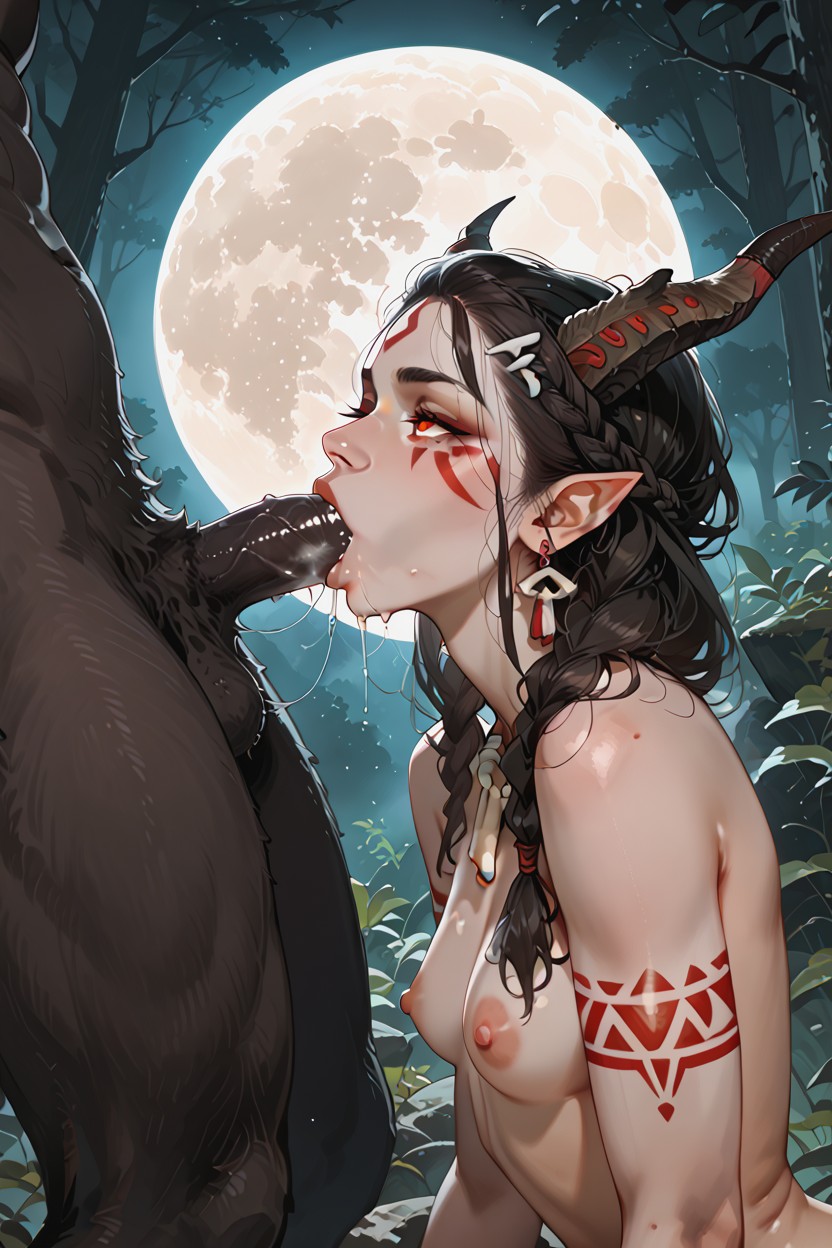Serious Expression, Forest Shrine, Fur Hips Hentai IA