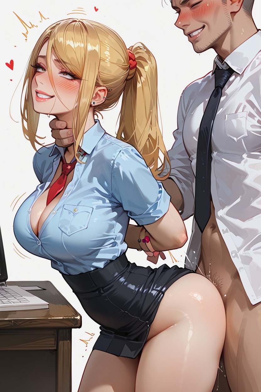 Deep Vaginal Penetration, Pencil Skirt, Legs Together Hentai AI Porn