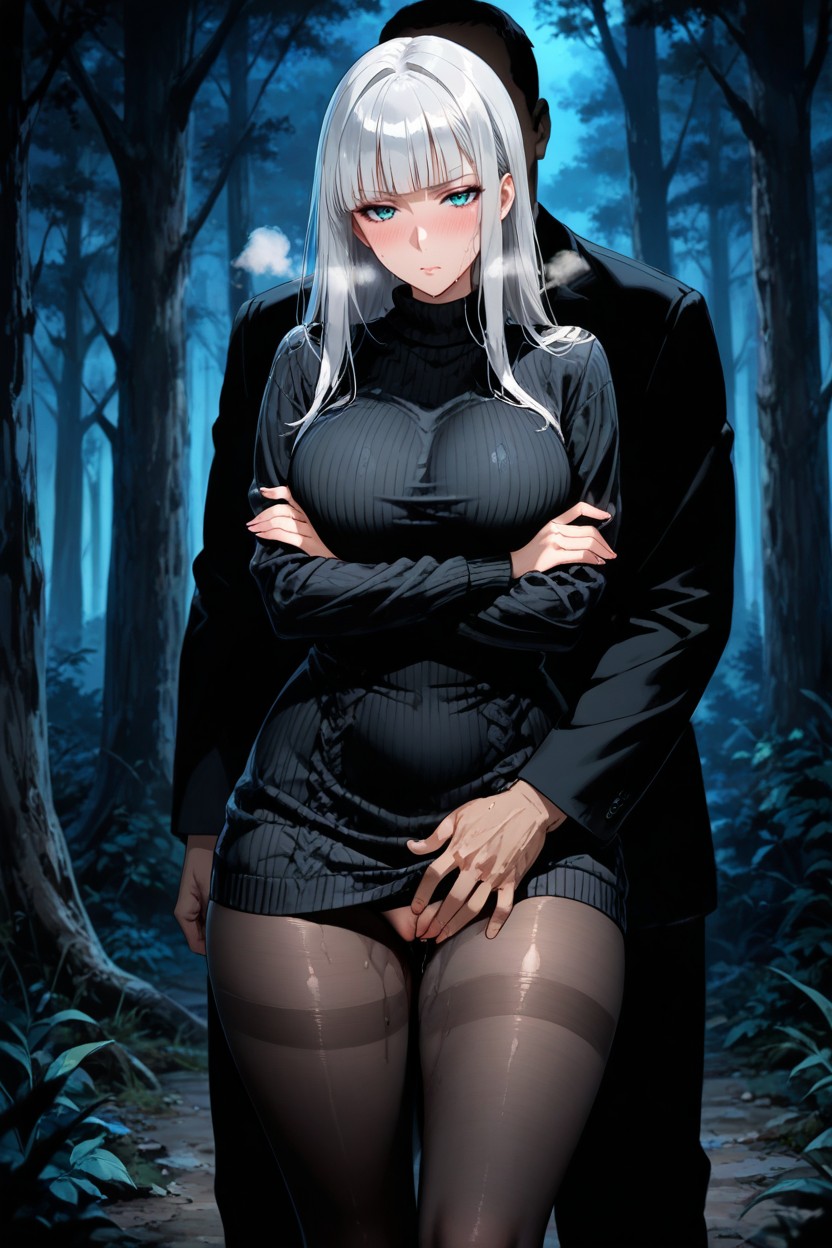 Dark Skin, Midnight, Perfect Anatomy Hentai AI Porn