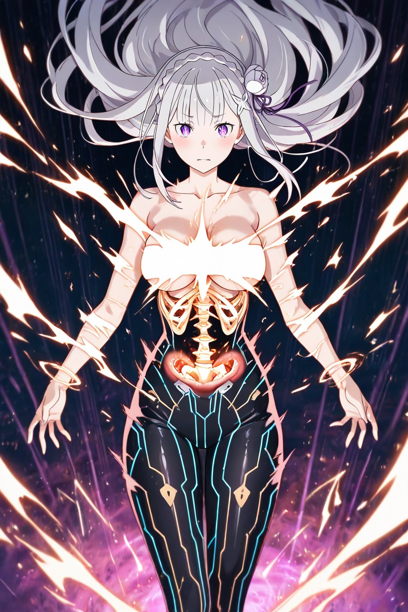 Intensely Arched Spine, Unstable Posture At The Breaking Point, Full Focus On Sensory Collapse Hentai AI Porn