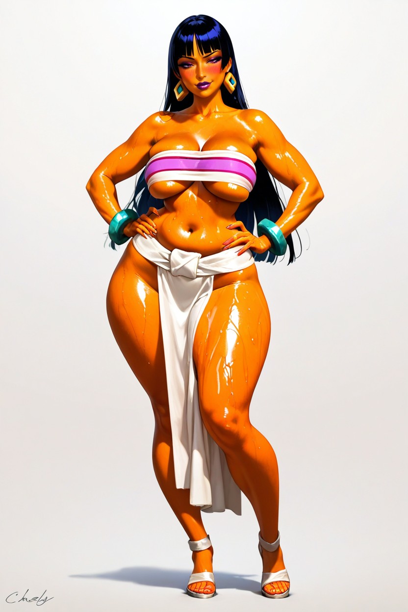 Front View, Standing, Sultry Hentai AI Porn