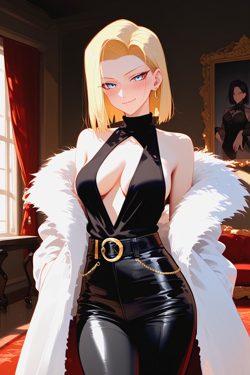 Drawing A Wicked Smile On Her Face, Horny, Android Hentai AI Porn