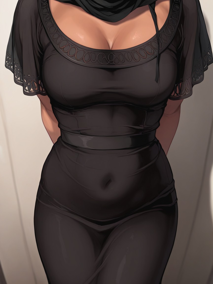 Top Down, Legs Together, Arab Woman Hentai AI Porn