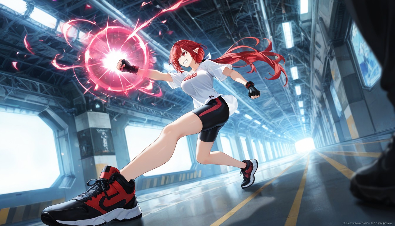 K, Bike, Long Hair Hentai AI Porn