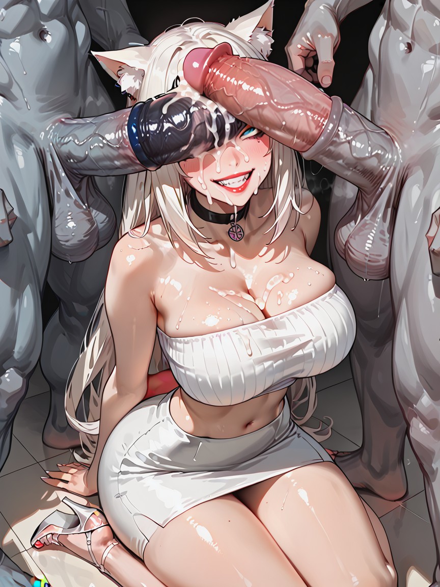 Thighs, Extremely Miniskirt, Smug Hentai AI Porn