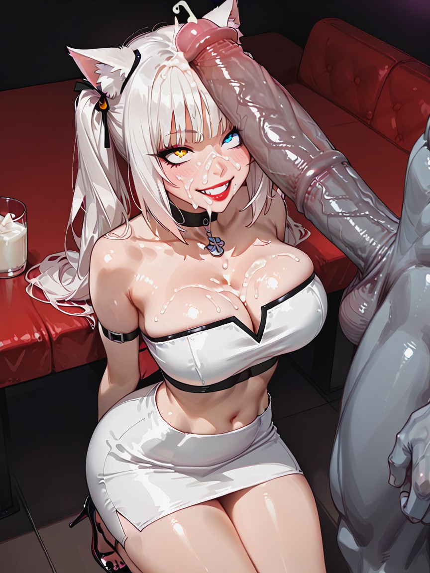 Wide Grin, Ribcage, Faceless Machamp Hentai AI Porn
