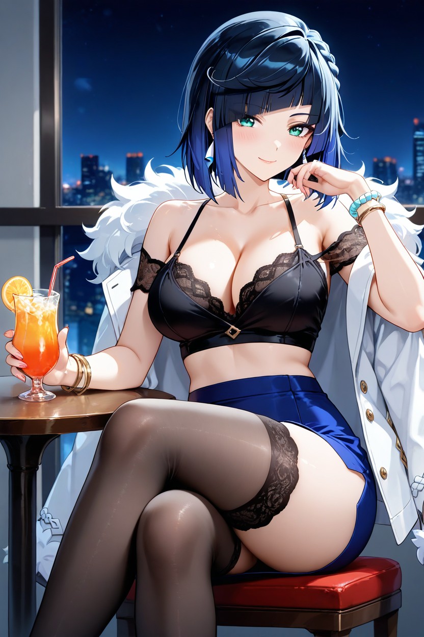 Jacket, Braid, 25+ Hentai IA