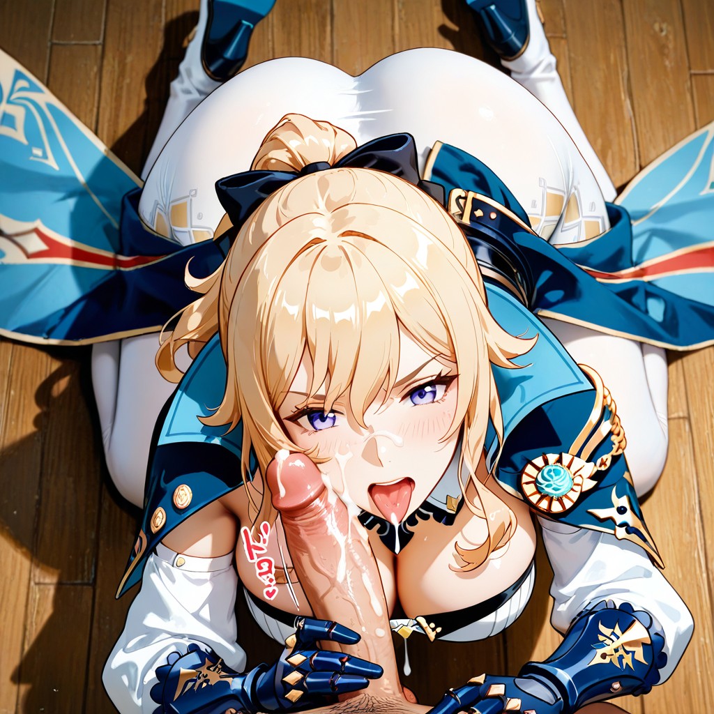 She Wears Separate White Sleeves, Jean Gunnhildr From Genshin Impact, Jean Full Original Clothing Hentai AI Porn