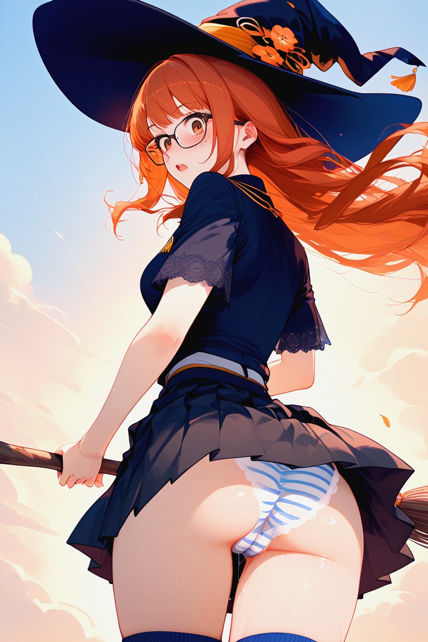 Extra Detail In Face, Puffy Pussy, Under Skirt Hentai AI Porn