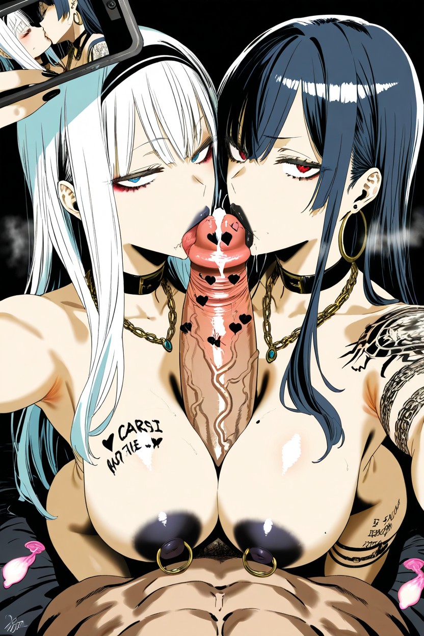 Cuerpo Completo, Pulling Foreskin With Lips, Bracelets Hentai IA