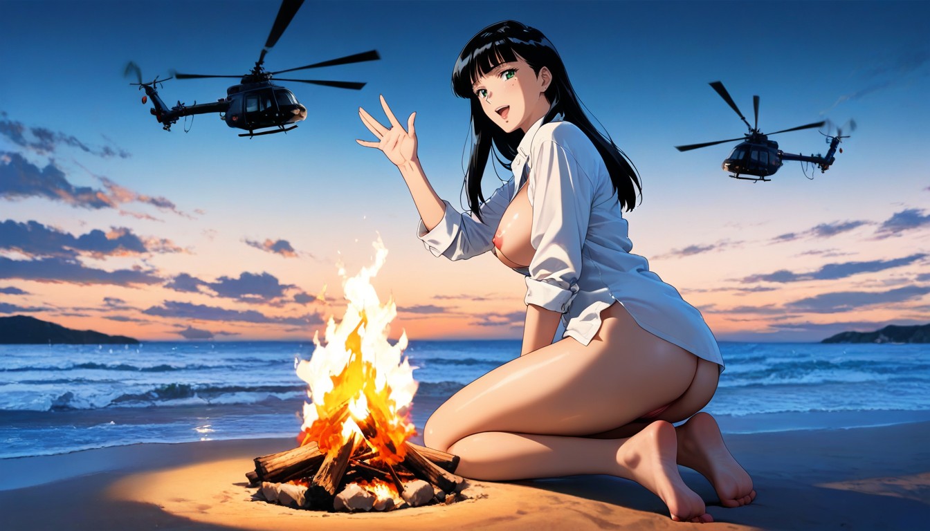 Clear Skies, Bare Feet, Skinny Hentai AI Porn
