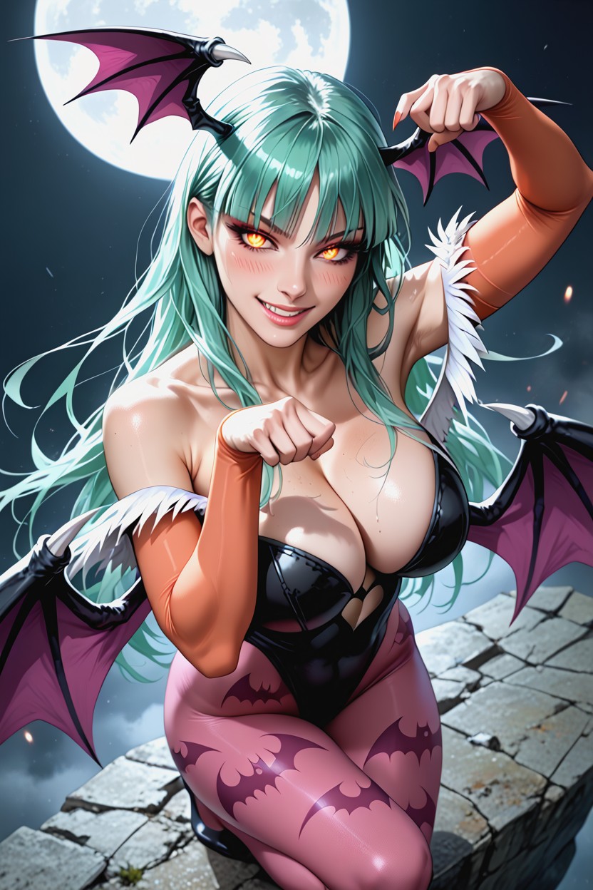 Skinny, Colored, Massive Breast Hentai AI Porn