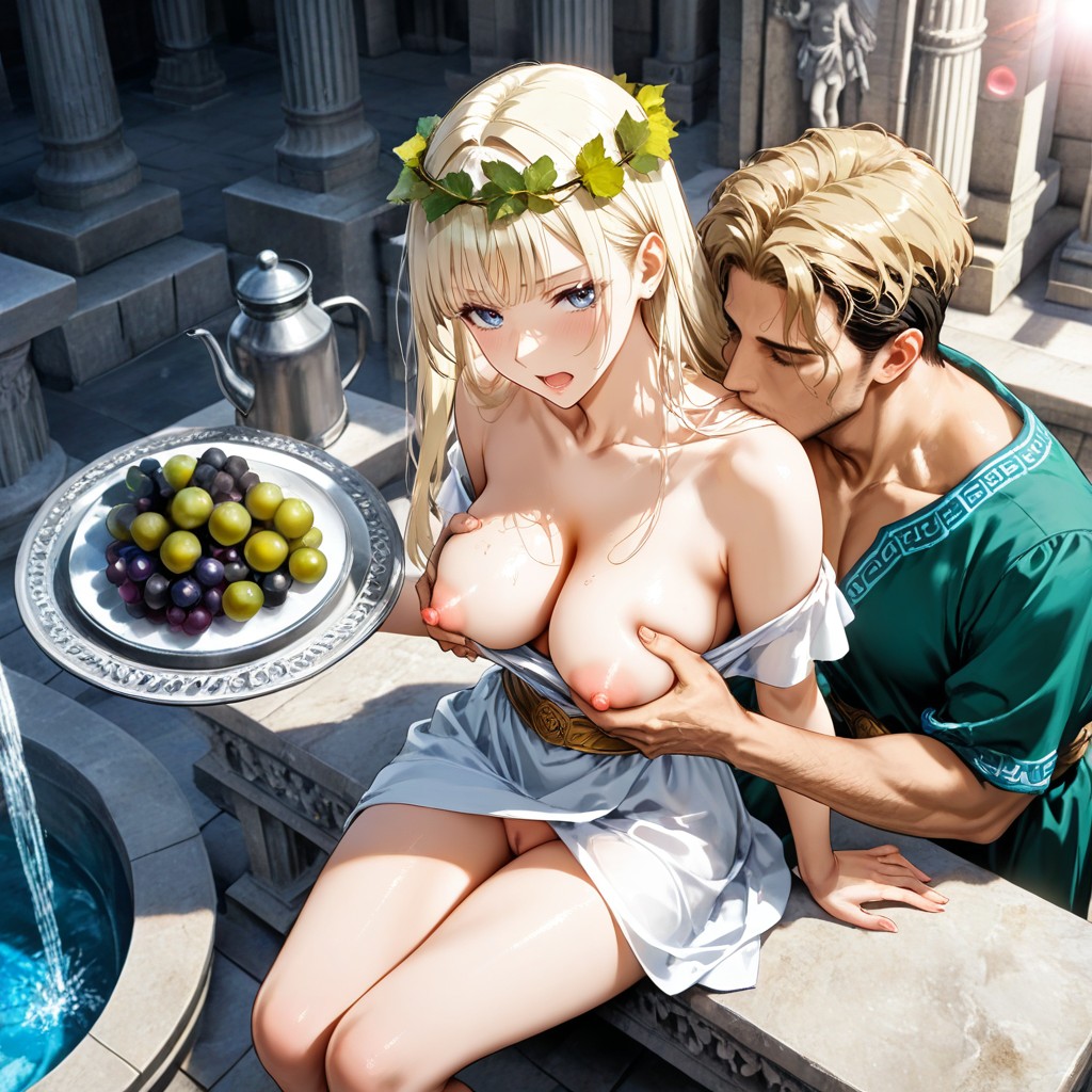 Detailed, Hugged From Behind By Roman Man, In Ancient Rome Palace Hentai IA