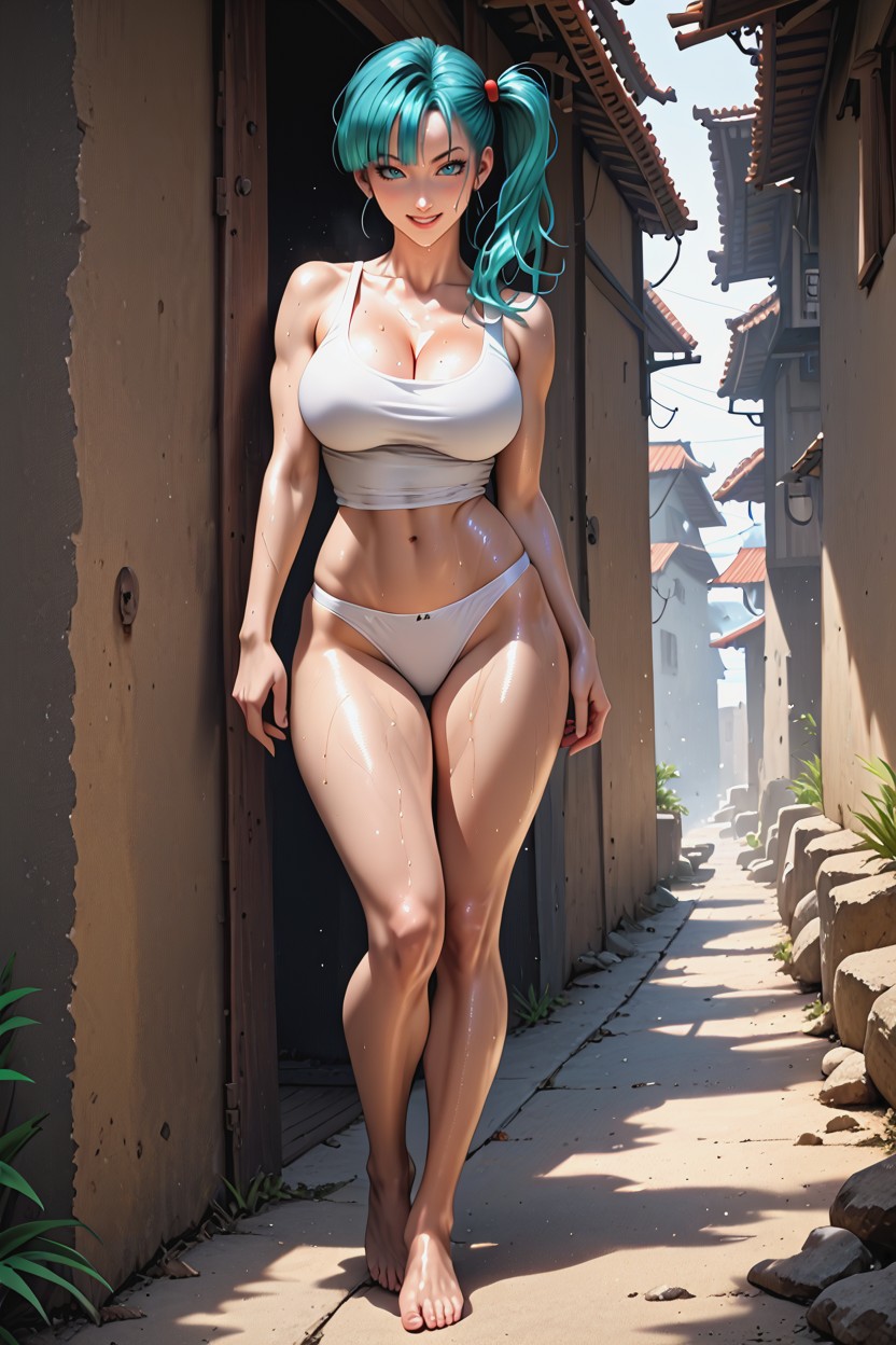 Detailed Face, Escote, Pechos Masivos Hentai IA