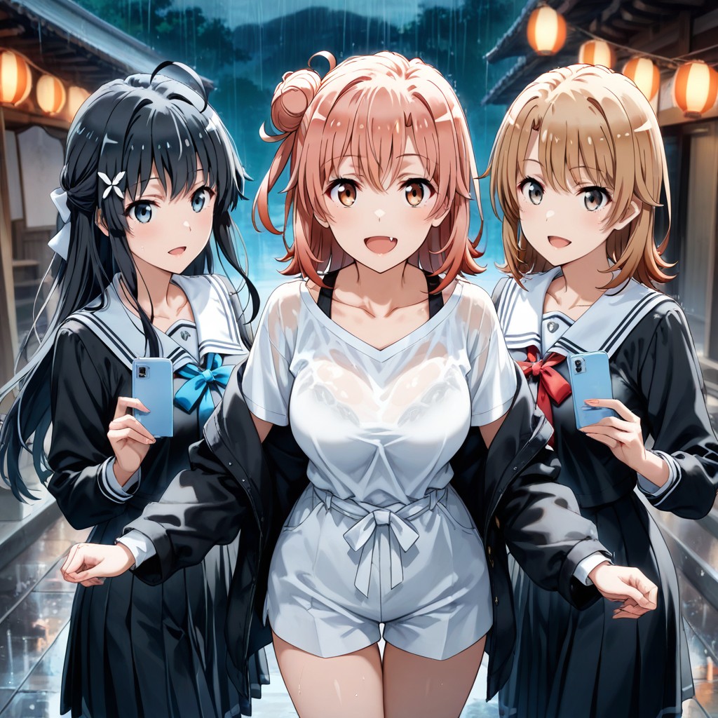 _hair, X_hair_ornament, Fang Hentai AI Porn