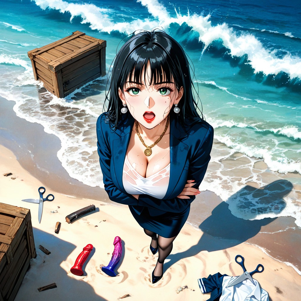 18+, Cinematic, Gold Chain Locket Hentai IA