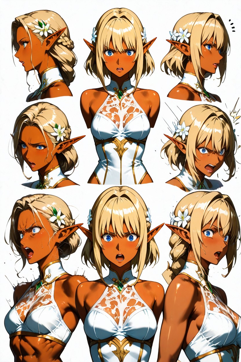 Crazy, Side View, Asymetric Poses Hentai AI Porn