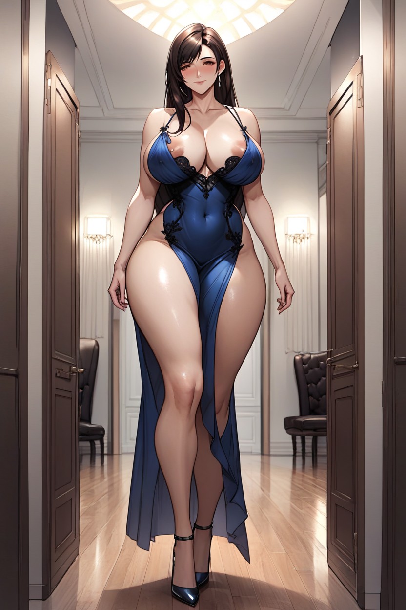 Looking At Viewer, Big Beautiful Eyes, Brown Eyes Hentai AI Porn