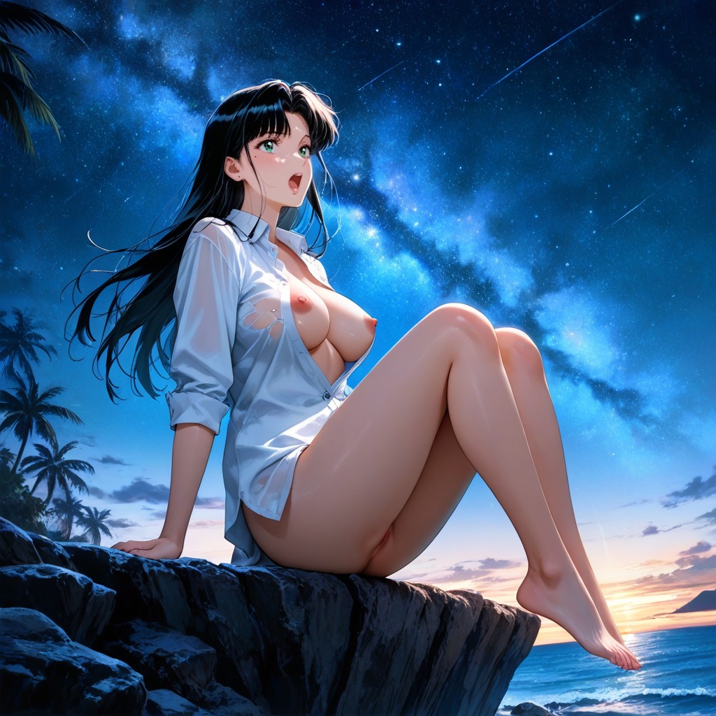 No Skirt, Soft Lighting, Amazed Expression Hentai AI Porn
