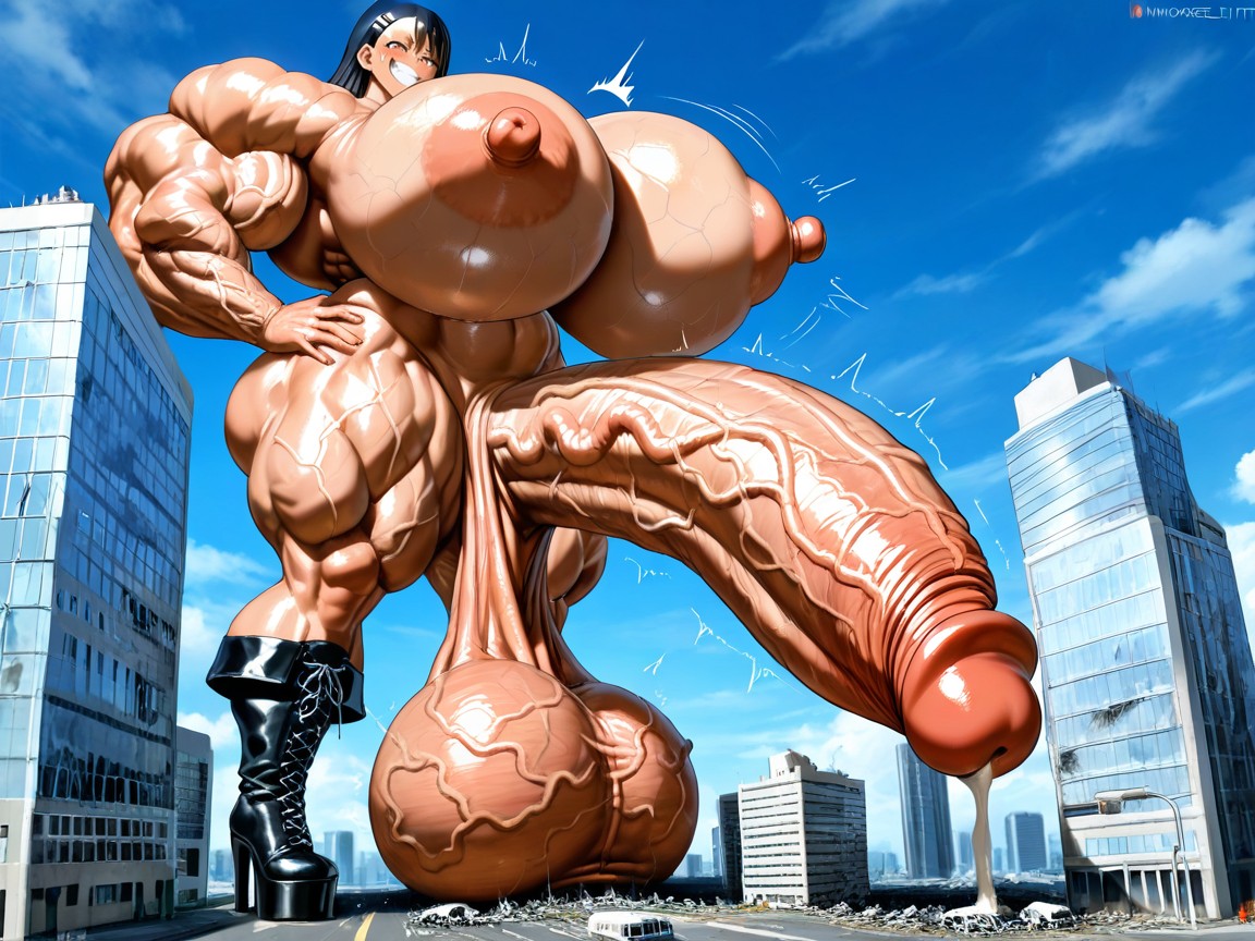 Hyper Muscle, Looking At Viewer, 25+ Hentai AI Porn