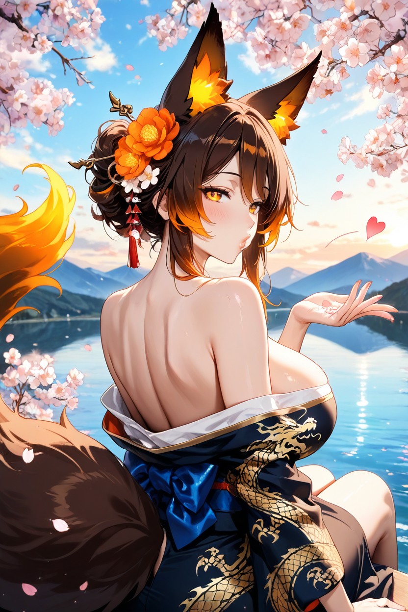 Amazing Quality, Water, Gold Print Hentai AI Porn