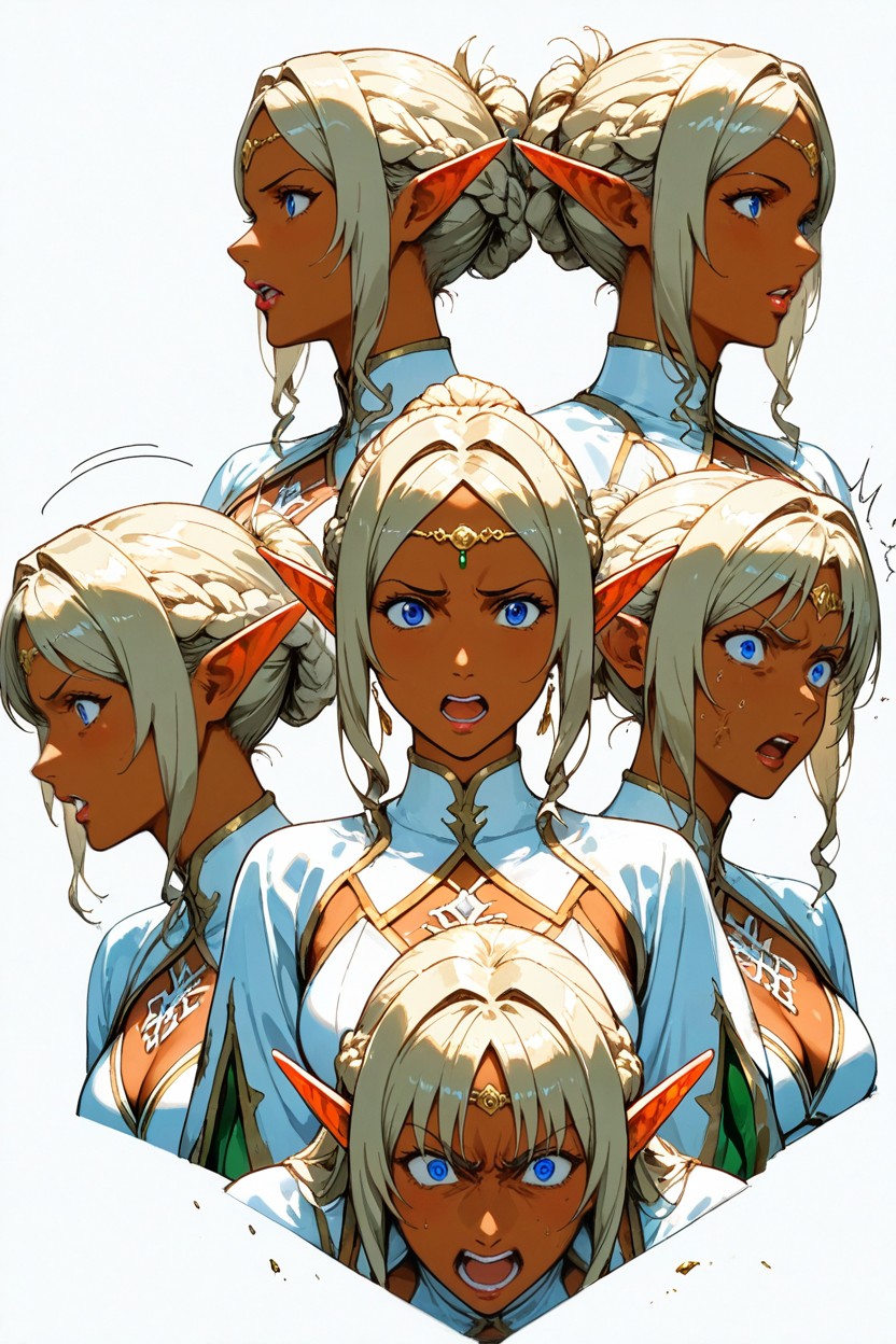 Tight Framing From Chest Up, Masterfully Refine Faces, Surprised Hentai AI Porn