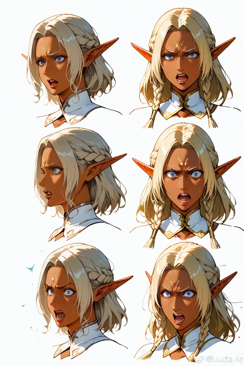 Faces Volumetric Lighting, Wavy Blonde Hair, Hairstyle And Outfit Hentai AI Porn