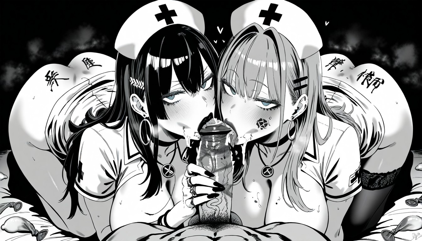 Nurse, Looking At Viewer, Used Condom Neckless Hentai AI Porn