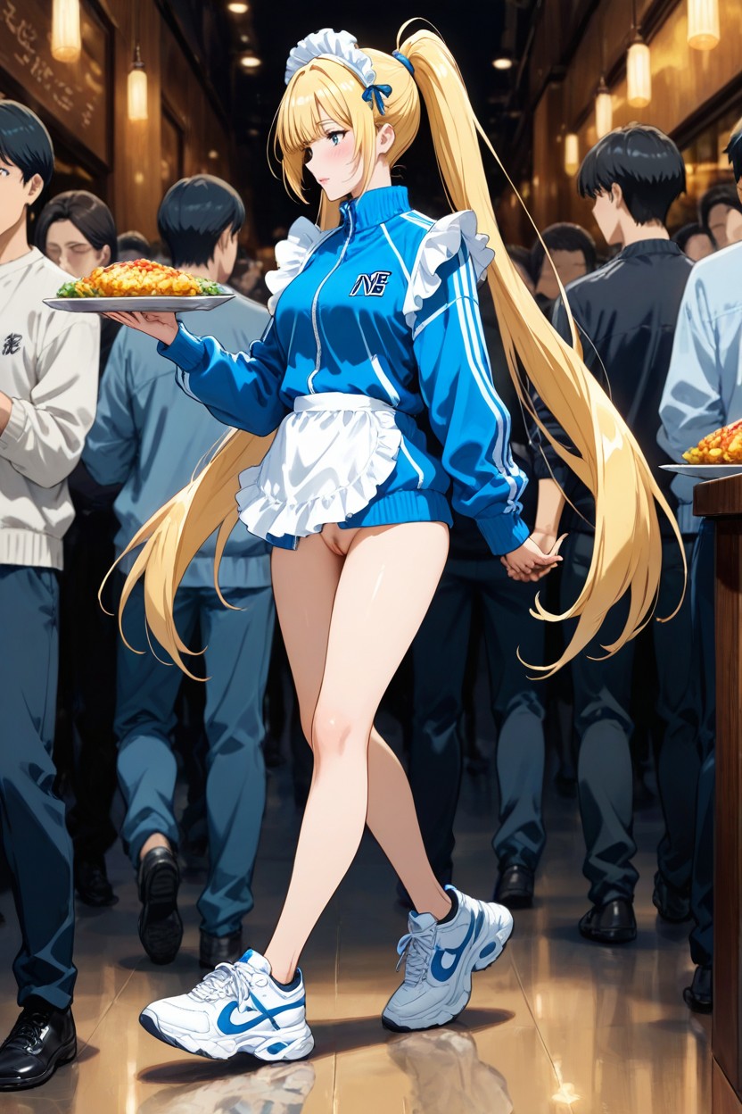 Sneakers, Back To Back, Sleeves Hentai AI Porn