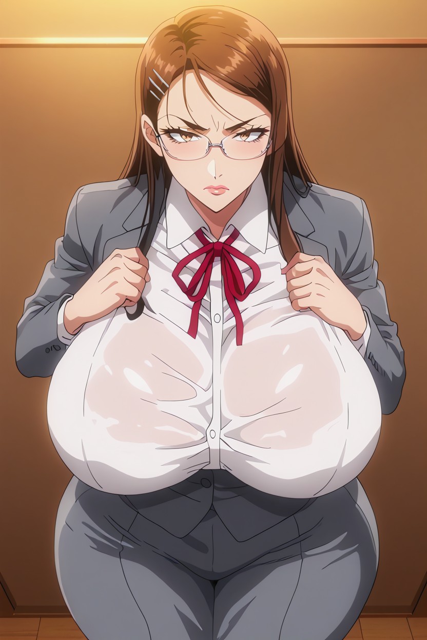 25+, Long Eyelashes, Disciplinarian Expression Hentai AI Porn