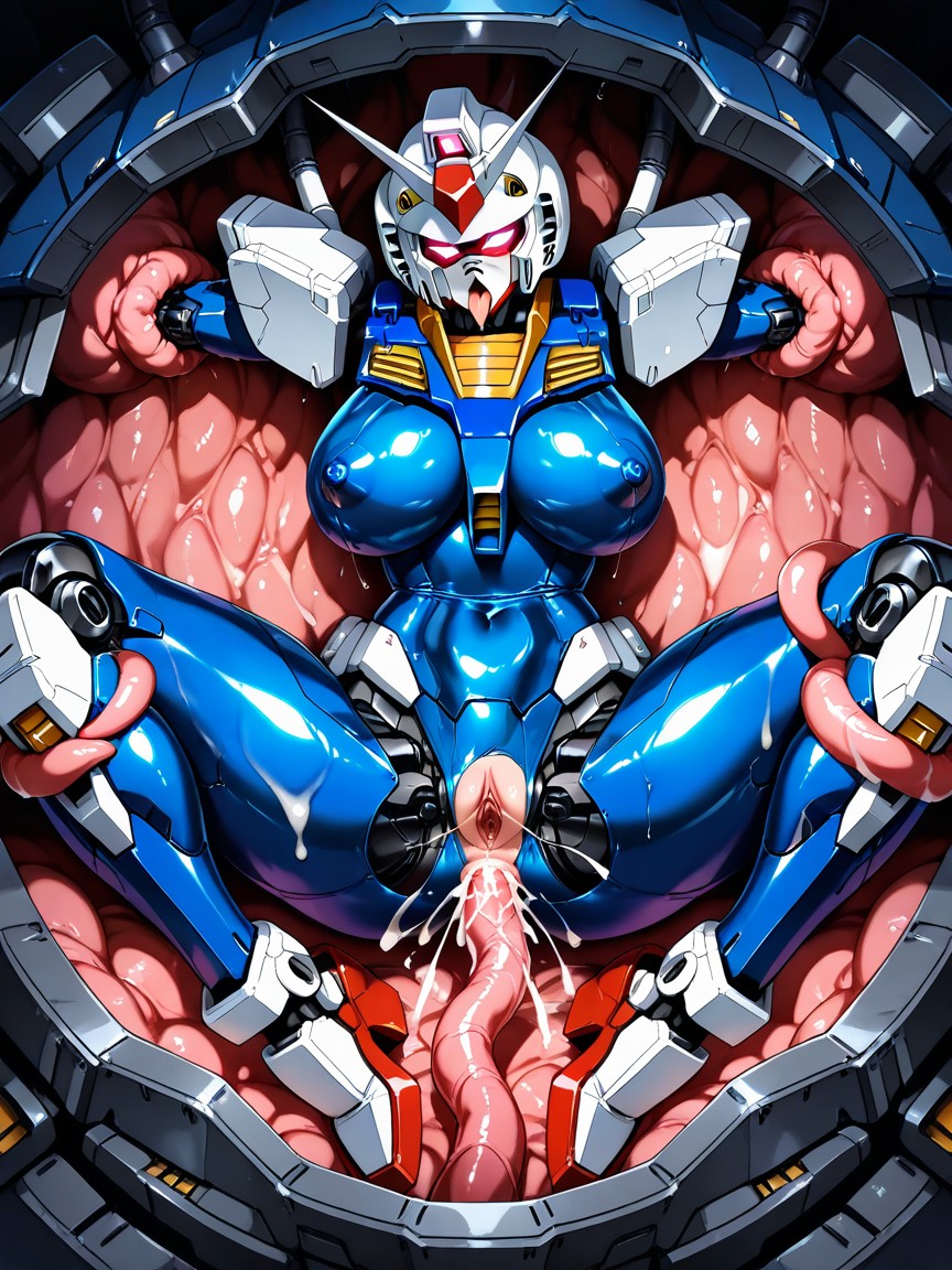 Body Convulsing Intensely In Pleasure Spasms Twitching, Anime Hen, Seductive Restrained Pose Legs Spread Wide Hips Thrusting Hentai AI Porn