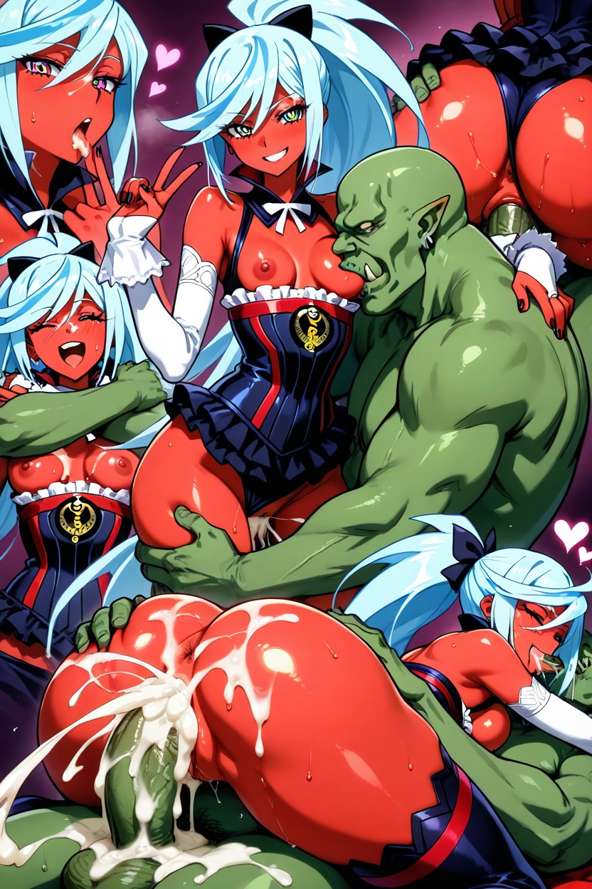 Pussy Juice, Small Breasts, Multiple Situations Hentai AI Porn