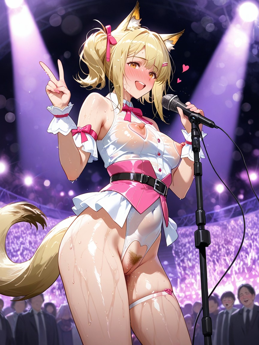 Perky Nipple, Singing, Jutting Breast Hentai AI Porn