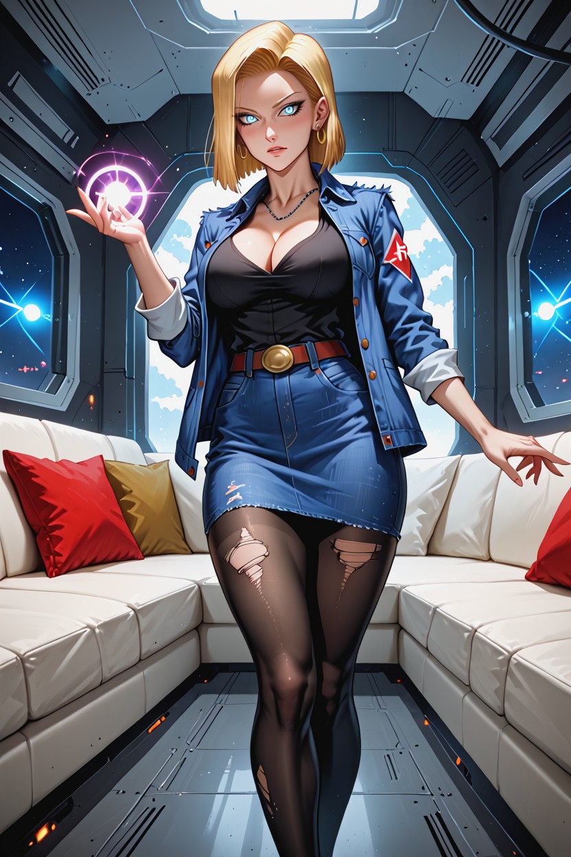 Detailed Hair, Classic Dragon Ball Z Clothing Style, Torn Clothes Hentai AI Porn