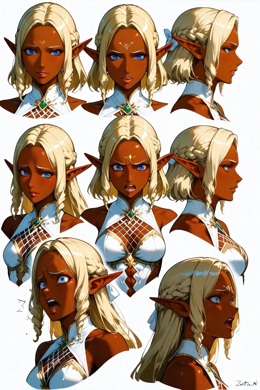 Hairstyle And Outfit, Top View, Frustated Hentai AI Porn