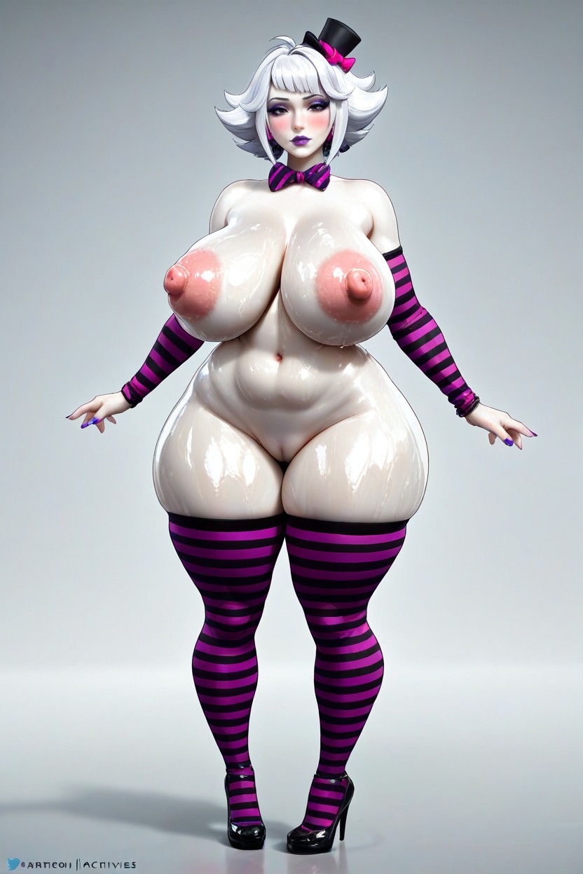 Large Pink Areola, Large Areolas, Black Tophat Hentai AI Porn