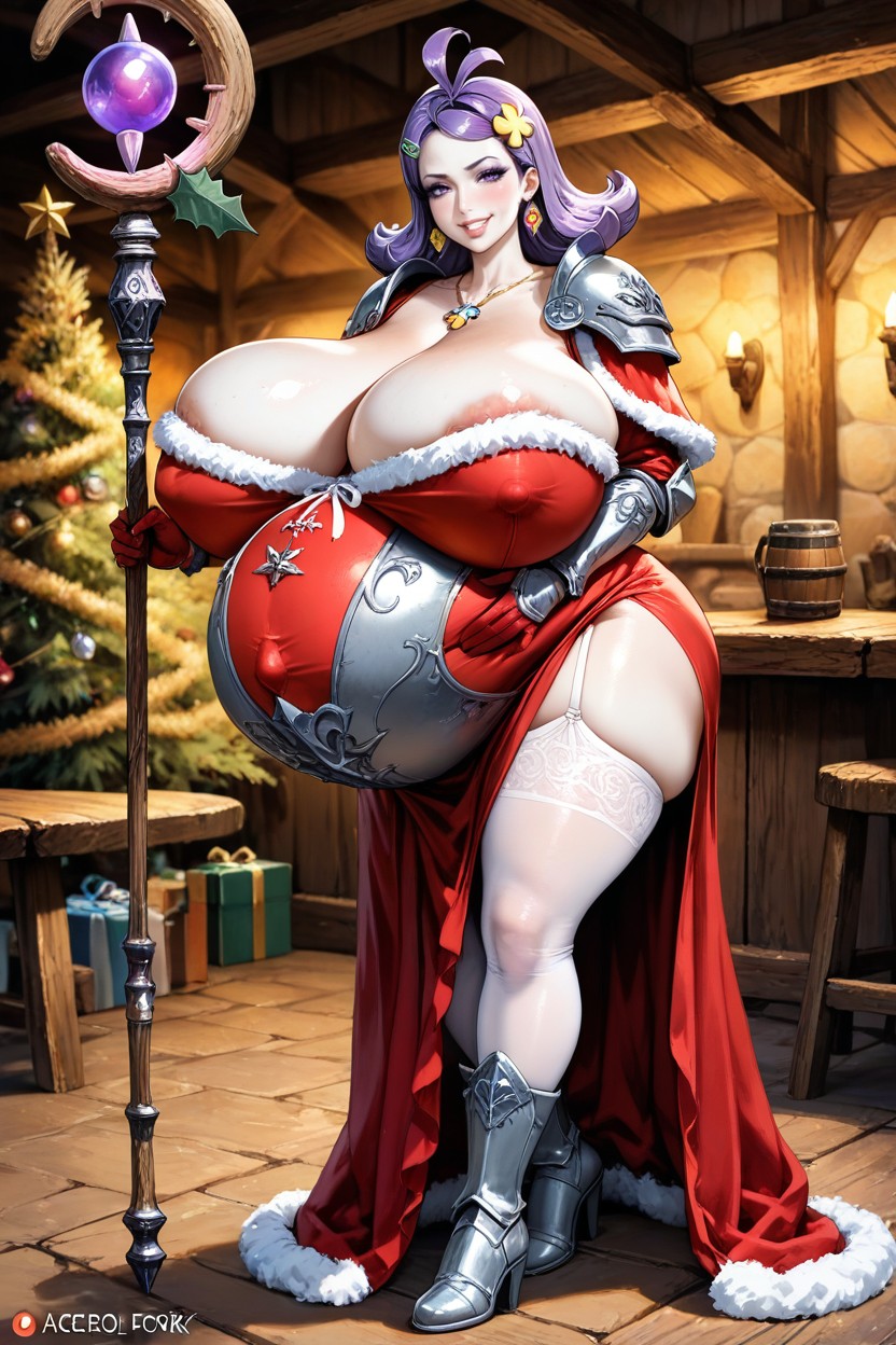 Belly Inflation, Earrings, Aserola Hentai AI Porn