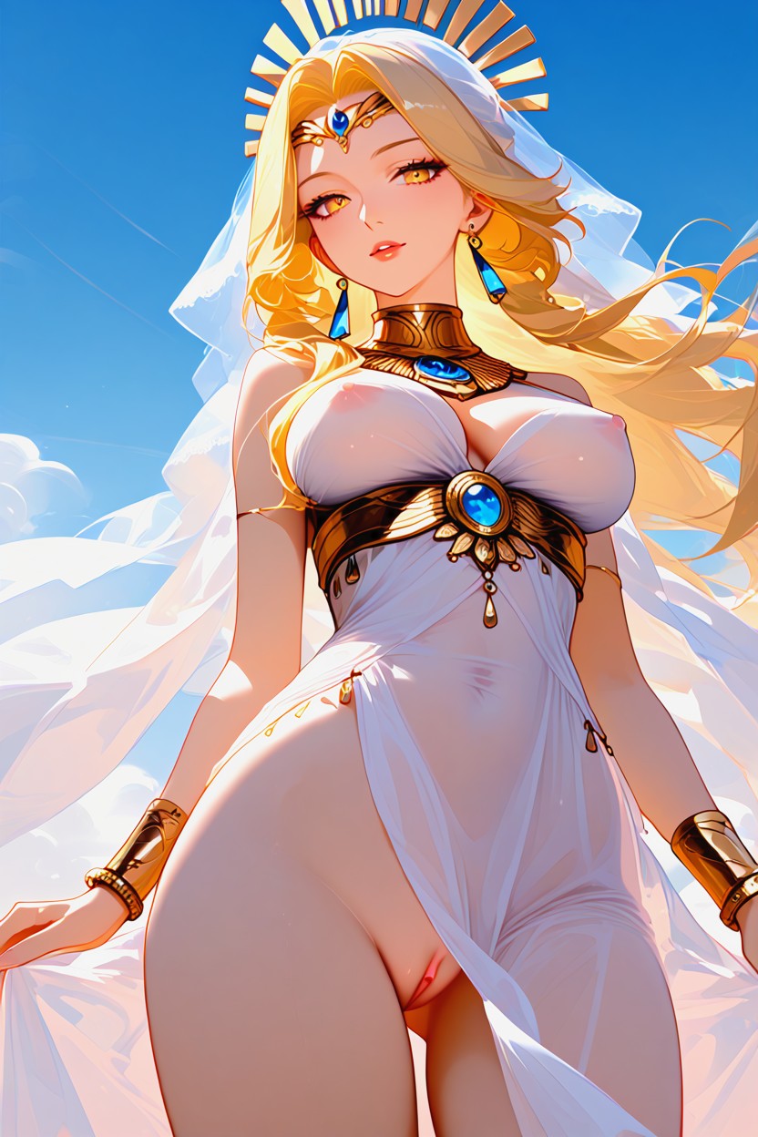 No Panties, Goddess Outfit, Female Dominance Hentai IA