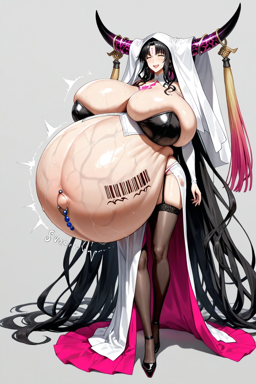Veiny Belly, Round Breast, Accurate Face Hentai AI Porn