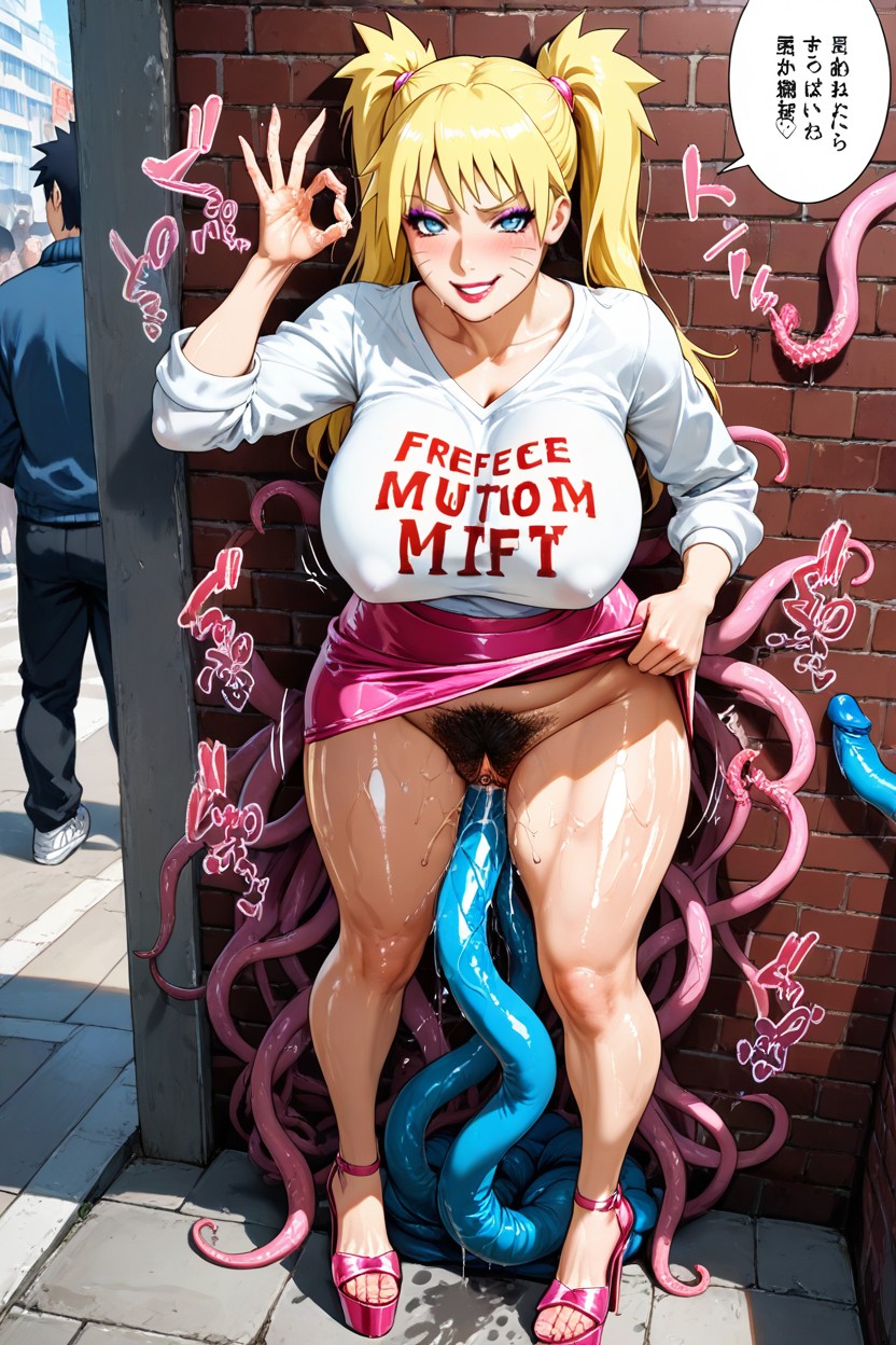 Makeup, Pubic Hair, Front View Hentai AI Porn